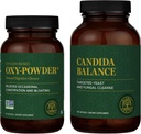 Global Healing Center Oxy- Powder & Candida Balance Kit - Forstoppelse Relief for kvinder & mænd og afvænning for naturlige Candida Cleanse, Feminin Balance Complex