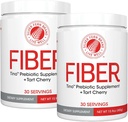 Tino High Fiber Supplement Powder - Non-GMO, Pre- biotic, vand opløselig, fordøjelsesvenlig, pulveriseret Mix - Tilføj til vand, Juice, shakes, cereal & More (2 beholdere - 15.9 Oz. ea.)