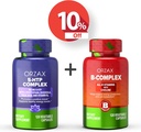 ORZAX 5 HTP Complex 100 Mg 120 Vegaserbare kapsler og vitamin B Complex, B Vitamin med Cholin & Inositol 120 Kapsler, Bundle