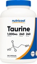 Nutricost Taurine 1000mg kapsler Supplement, 240 kapsler per flaske, ikke- GMO & gluten fri