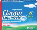 Claritin Liqui- Gels 24 timers Allergi Relief, Non- Drowsy Allergi Medicin, Loratadine Antihistamin Kapsler, 30 Greve