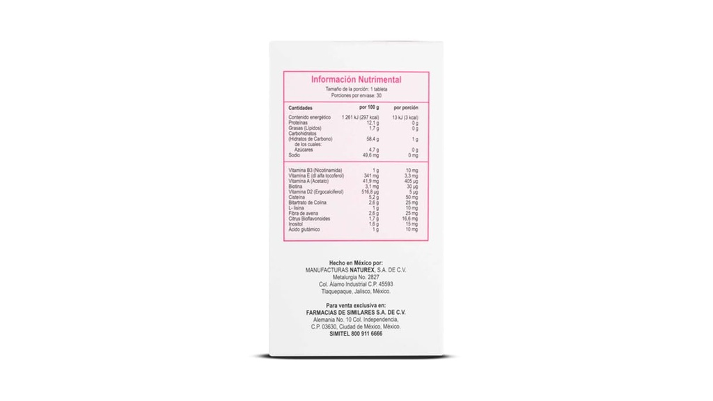 Antioxidanter og aminosyrer Supplement for hår og negle sammenligne med Gelasimi 30 tablet- Antioxidantes y Aminoácidos Suplemento para Cabello y uñas compare to GELASIM 30TAB CISTE