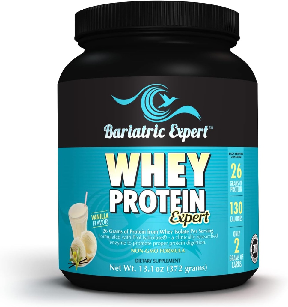 Bariatric Expert Vanilla Whey 26 Isolate Advance Protein Powder / Plus Prohydrolase ® til proteinfordøjelse