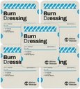 Rhino Rescue 5 Pack 4 "X 4" Burn Dressing, Burn Gel Cooling Lindrende Cream Relief Burn førstehjælpsforsyninger (5)