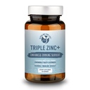 Triple Zink Lozenges - 3 former for biotilgængelig Zink Glycinat, Zink Citrat, Zink Aspartat - Zink immunforsvar supplement Echinacea, Slippery Elm, OPC, C-vitamin, Sucanat honning