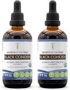 Secrets of the Tribe Black Cohosh USDA Organic Mezzogiorno 124; Alcohol- Free Extract, High- Potency Herbal Drops Mezzogiorno 124; Lavet af 100% Certified Organic Black Cohosh (Cimicifuga Racemosa) Tørret rod 2x4 oz