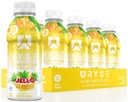 RYSE Clear Protein Drink - Jell-O Island Pineapple - 100 Calories, 22g Whey Isolate Protein Shake, Sugar-Free, 0g Fat & Lactose-Free - Refreshing Ready-to-Drink Beverage - 16.9 fl oz Bottles (12-Pack)