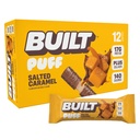 Bygget bar, Puff Protein Bars, Saltet Caramel Puff, 17g Protein Snacks, On- The- Go Bars, Kun 140 kalorier, 6g Sukker, Collagen, Gluten Free, 12 Greve