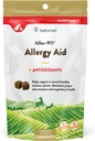 NaturVet - Aller- 911 Hud & Coat Allergi Aid Plus Antioxidanter - 90 Soft Chews - Understøtter immunsystem, Hud Fugt & Luftveje Sundhed - Forbedret med Omegas, DHA & EPA - for hunde og katte