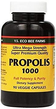 YS Eco Bee Farms Propolis 1000- 90 caps (pakke med 4)
