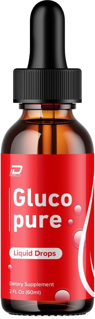 Gluco Pure Drops Sund Formel - Kosttilskud Drops - Ekstra styrke GlucoPure Liquid Drops, Gluco Pure Drops Anmeldelser (1 pakke - 1 måned Tilgang)