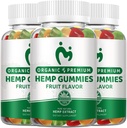 (3 Pack) Hamp Gummies Extra Strength - High Potency Pure Organic Hamp Oil Infured Gummy - 100% Natural Bear Hemp Gummy til Adults- Vegan, Non- GMO - Made in USA