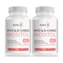 Myo- Inositol & D- Chiro Inositol supplement til kvinder - Ideel 40: 1 Ratio - Støtte kvinders Hormone Balance & Fertilitet & ovarie Sundhed - Vegansk pulver kapsler - 60- Day Supply