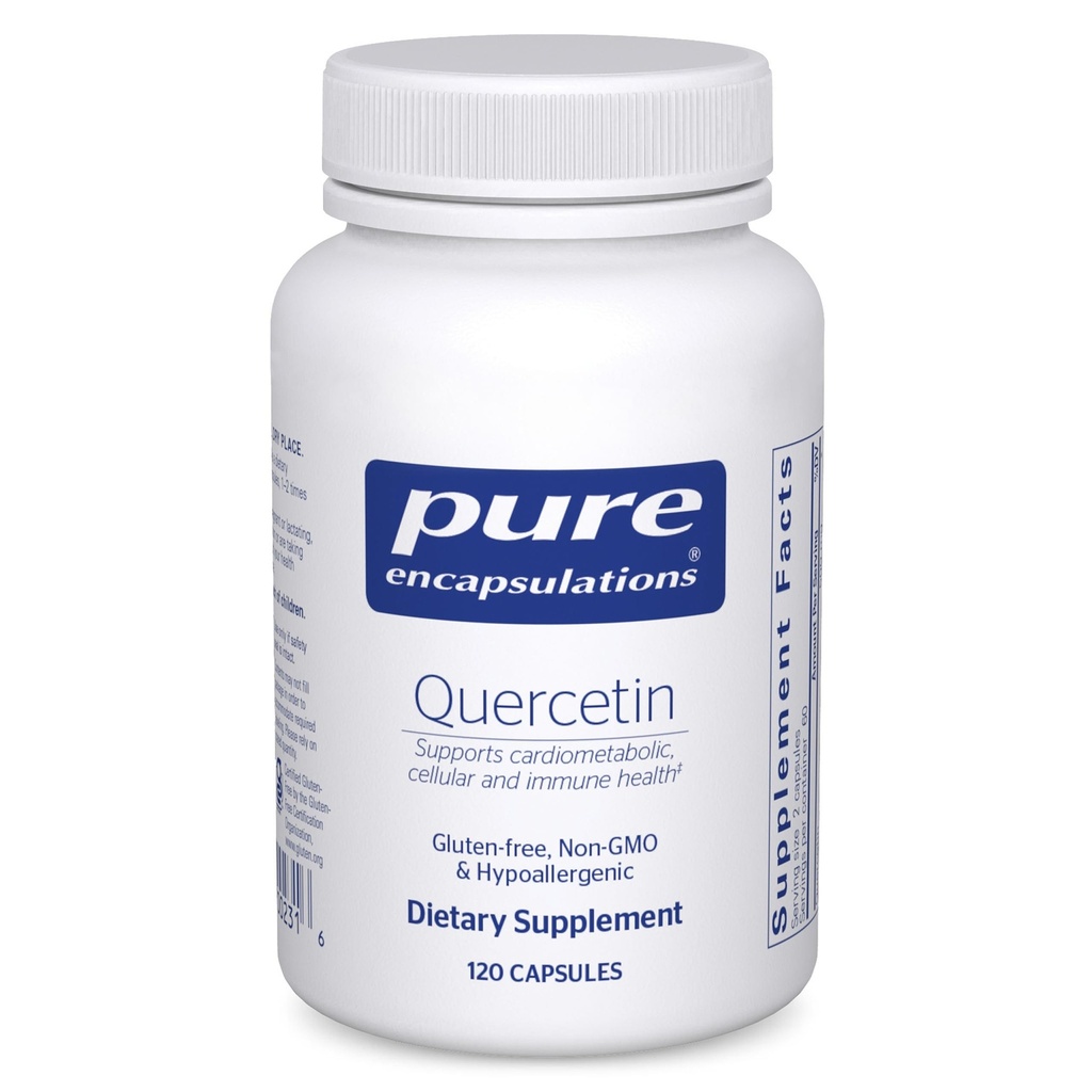 Ren indkapsling Quercetin - 500 mg - immunforsvar, cellular sundhed & hjerte - antioxidant supplement - Gluten Free & Non- GMO - 120 kapsler