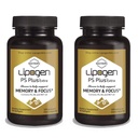 PS Plus Extra Brain Booster Supplement - 133mg Phosphatidylserin til hukommelse, Focus & Cognitive Support - Premium Brain Health Formel - One Month Supply (pakke af 2- 60 Softgels)