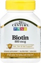 21. Century Biotin Tablets, 800 mcg, 110 Greve (pakke med 3)