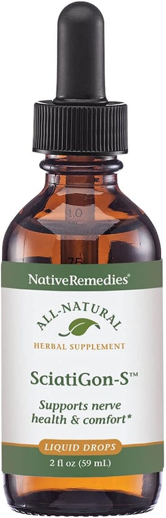 NativeRemedies SciatiGon- S - All Natural Herbal Supplement for Sciatic Nerve Comfort - 59 ml