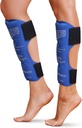 Shin Splint Ice Packs, HSA og FSA berettiget Genanvendelige varme og kolde terapi Wrap 124; Leg eller Calf Pain Relief 124; Advanced Soft Gel Technology Mea124; Freezable og Microwavable Measures 124; Løbeskader & Recovery