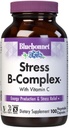 Bluebonnet Nutrition Stress Relief B komplekse vegetabilske kapsler, B6-vitamin, B12, biotin, folat, Vegan, Gluten & Soy & Milk Free, Kosher, Unflavored, 100 Count