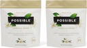 Protein Powder Vanilla Bean - 20g Vegansk, Plantbaseret Protein Mix - Non-GMO, Non-Dairy, Gluten- Free - 3,5g BCAA - 9 Essential Aminosyrer - 30-Day Supply - 2 Bag, 30 Servering