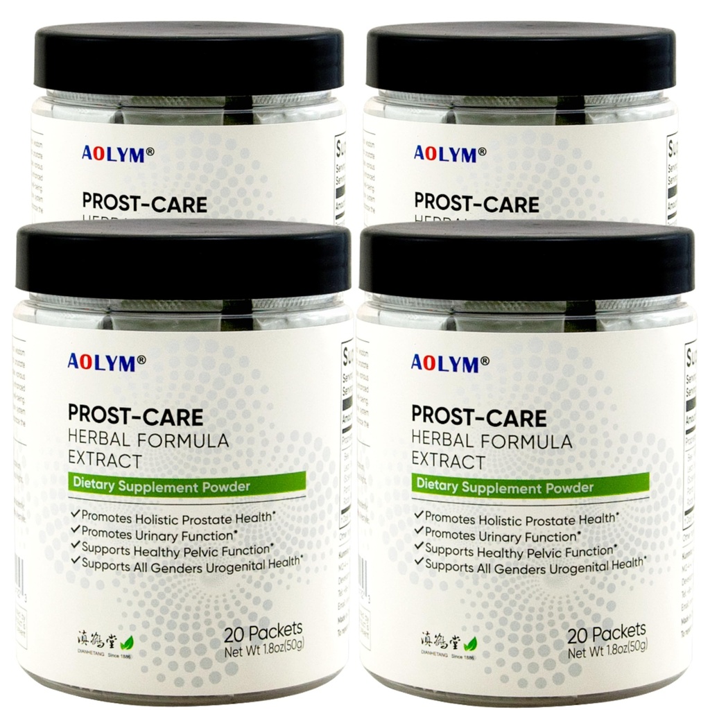 Prost- Care Multi Target Natural Herbal Formel 4000 mg, Forbedre sund urinstrøm, Promote Pelvic Wellness & urinfunktion, Forbedre Prostata sundhed for mand 20 Pakker / flaske (pakke med 4)