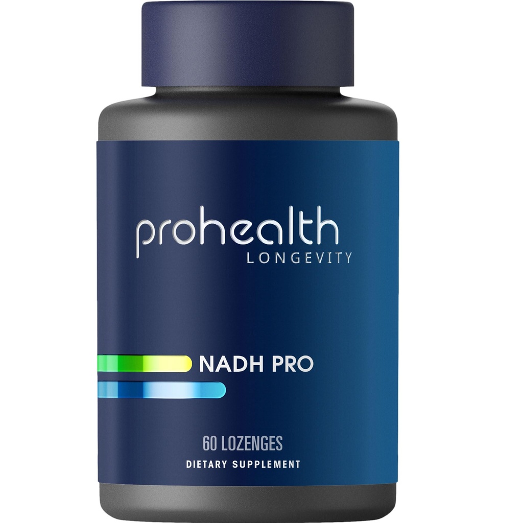 ProHealth NADH Pro - Boost NAD + (25 mg, 60 Fast- Active lozenges) Boost Energy, Memory and Focus