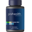 ProHealth NADH Pro - Boost NAD + (25 mg, 60 Fast- Active lozenges) Boost Energy, Memory and Focus
