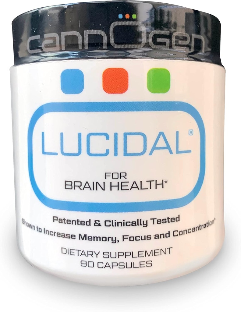 LUCIDAL Nootropics Brain Supplement - Support Brain Health for Memory, Focus & Koncentration - Nutrient Booster til mænd og kvinder - 90 kapsler