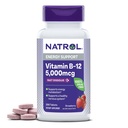 Natrol Vitamin B12 5.000 mcg, Fast Opløs Vitamin B12 Supplement Understøtter en sund nervesystem og energi Metabolisme, 200 tabletter, Op til en 200 dages forsyning