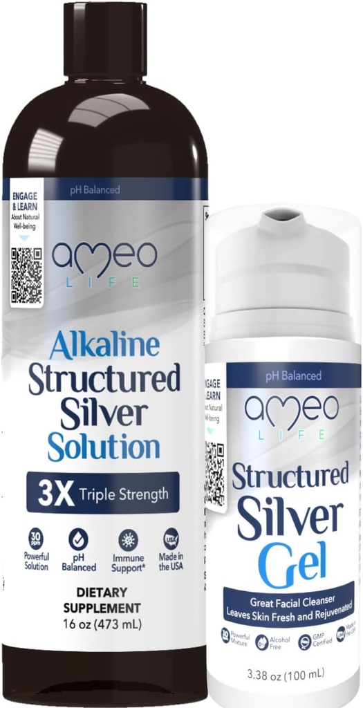 Kolloid sølv væske & ekstra styrke Kolloid sølv Gel Bundle