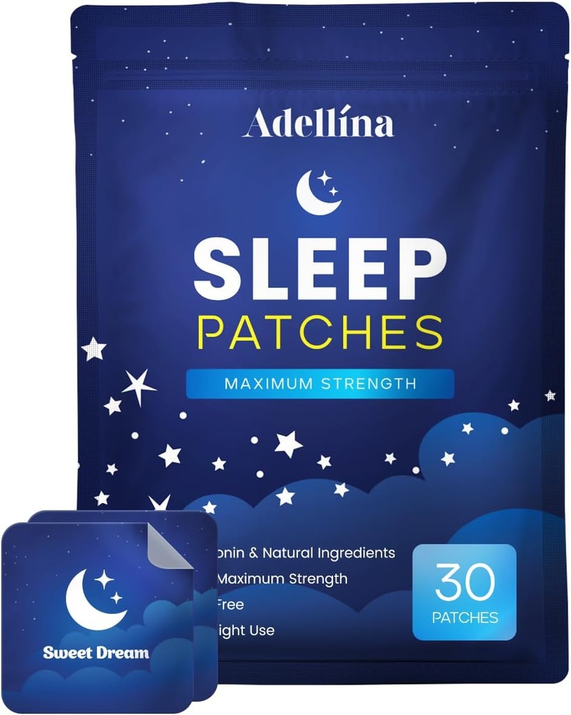 Søvnlapper for voksne ekstra styrke: Søvnstøtte til mænd og kvinder - bedre alle naturlige Cruelty Free Sleep Aid Alternative 30 Patches