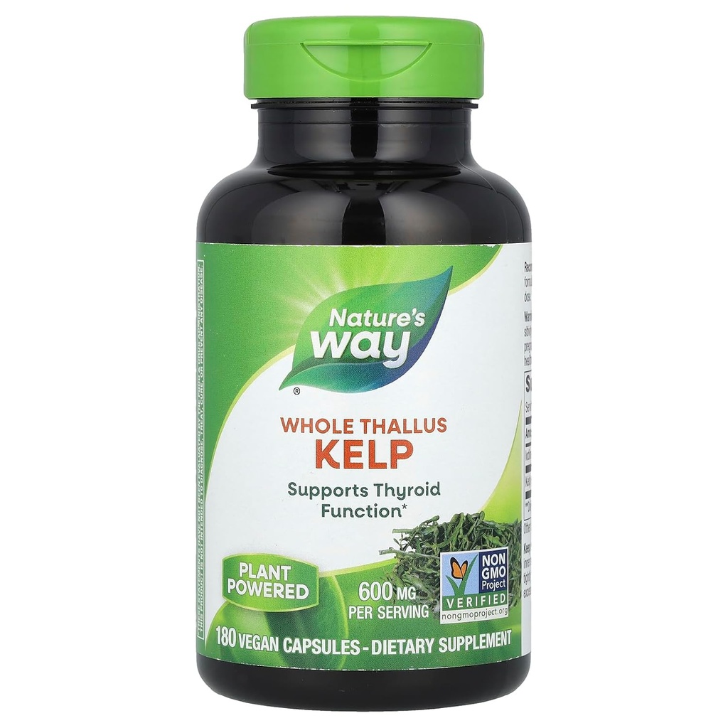 Nature's Way Kelp, 180 Capsules (Pack of 2)