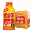 Vitamin Energi Immun + ekstra styrke Energi Shot Orange Burst 24 Pack, 260mg Natural Koffein, B-Vitamin, Citicolin, Green Tea, Immunitet & Focus Support, Zero Sugar, Gluten- Free 1,93 fl oz