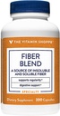Den Vitamin Shoppe Fiber Blend, En naturlig kilde til Uopløselig og Opløselig Fiber, Understøtter fordøjelsessygdomme og regelmæssighed (300 kapsler)