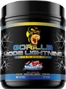 Gorilla Mode Lightning Pre- workout - Extreme Energy · Laser Focus · kraftfulde pumper · Peak Performance - 550mg Koffein, 13500mg L- Tyrosine, Alpha- GPC- 792g (Bombsicle)