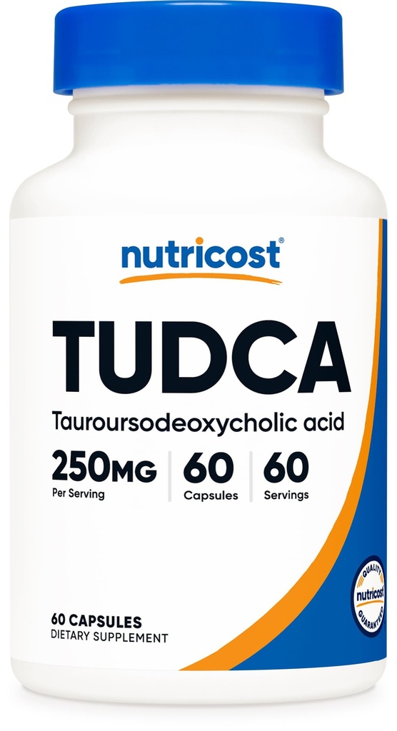 Nutricost Tudca 250 mg, 60 kapsler (Tauroursodeoxycholsyre) - Premium kvalitet