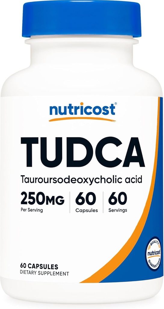 Nutricost Tudca 250 mg, 60 kapsler (Tauroursodeoxycholsyre) - Premium kvalitet