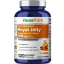 NusaPure Royal Jelly 10: 1 Extract, 400 mg Tilsvarende 400mg - 120 Veggie Capsules (Non-GMO, Gluten Free, Bioperine)