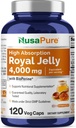 NusaPure Royal Jelly 10: 1 Extract, 400 mg Tilsvarende 400mg - 120 Veggie Capsules (Non-GMO, Gluten Free, Bioperine)
