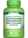 Nature 's Truth Glucosamine Chondroitin MSM Complex ttesmå 124; 90 Caplets ttesmå 124; med gurkemeje 124; Double Strength MSM 124; Non- GMO & Gluten Free Supplement