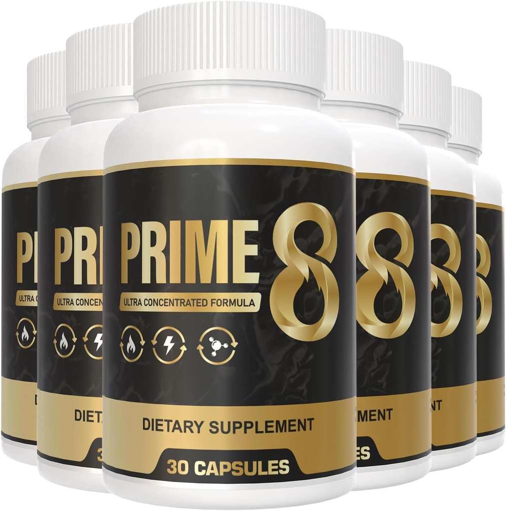 PRIME 8 100% Autentiske Original Note 124; Prime8 Officiel Formel (6 Pack) for 180 dage