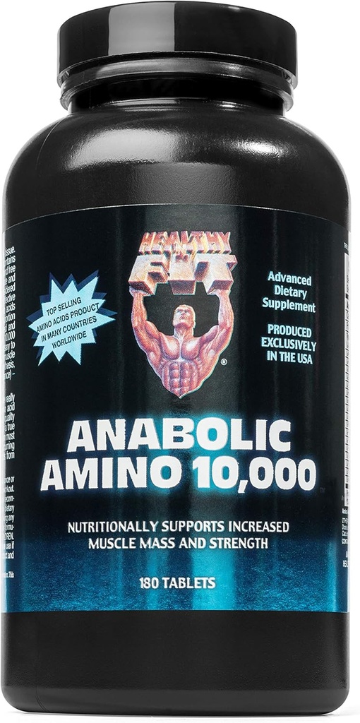 Sunde 'N Fit Amino 10.000 - Aminosyre 180 tabletter - Hydrolyseret æg & hvalkilde - Hurtig Absorbing