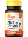 Sundance Absorberbar zink med C-vitamin; 50mg