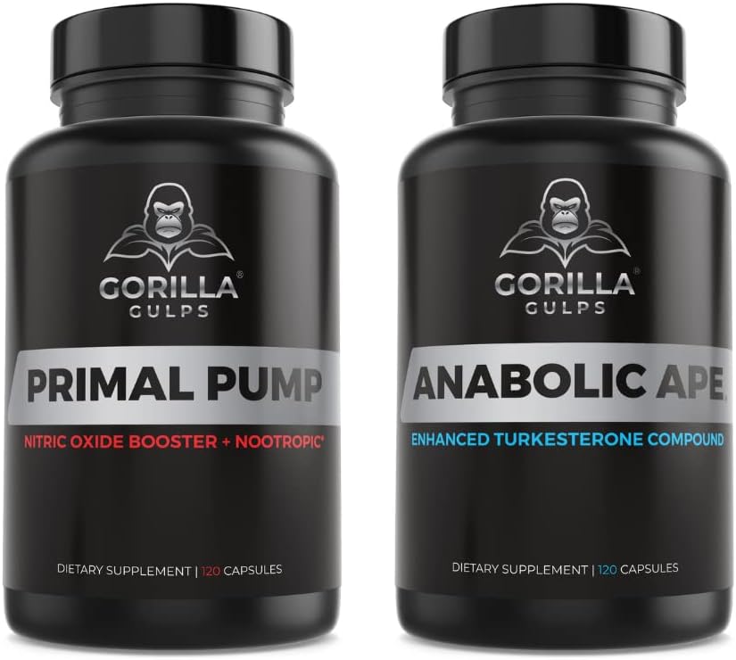 Gorilla Gulps ttesmå 124; Anabolsk Ape + Primal Pump Bundle
