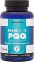 Natures Plus Brainceutix PQQ - 60 Veganske kapsler - Supplement til hukommelse, Clarity & Brain Power - Forbedret energi, Anti- Aging - Pyrroloquinoline Quinone (PQQ) - Vegetar, Gluten- Free - 30 Servere