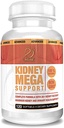 Actif Nyre Mega Support med 10 + avancerede faktorer, øger sund Nyre funktion, Nyre Rengøring, Non- GMO, Fast Actioned, Made in USA, 120 Greve