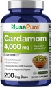 NusaPure Cardamom 4: 1 Extract, 1000 mg Tilsvarende 4.000mg 200 Vegetariske Kapsler (Ikke- GMO, Vegan)