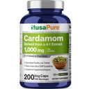 NusaPure Cardamom 4: 1 Extract, 1000 mg Tilsvarende 4.000mg 200 Vegetariske Kapsler (Ikke- GMO, Vegan)