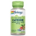SOLARAY Cayenne Pepper Kapsler med Capsaicin - Capsaicin Kosttilskud til kraftfuld Wellness Support - 40.000 Varmeenheder per VegCap - Vegan, Non- GMO, Gluten- Free, 60- Day Garanti, 100 Servere