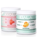 Kiala Nutrition Super Green, Organic Green Powder, Spirulina & Chlorella Superfood Powder, Sugar & Gluten Free Vegan, Spectra Blend, Watermelon & Tropical Slush 2 Pack